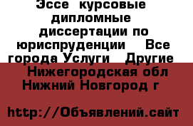 Эссе, курсовые, дипломные, диссертации по юриспруденции! - Все города Услуги » Другие   . Нижегородская обл.,Нижний Новгород г.